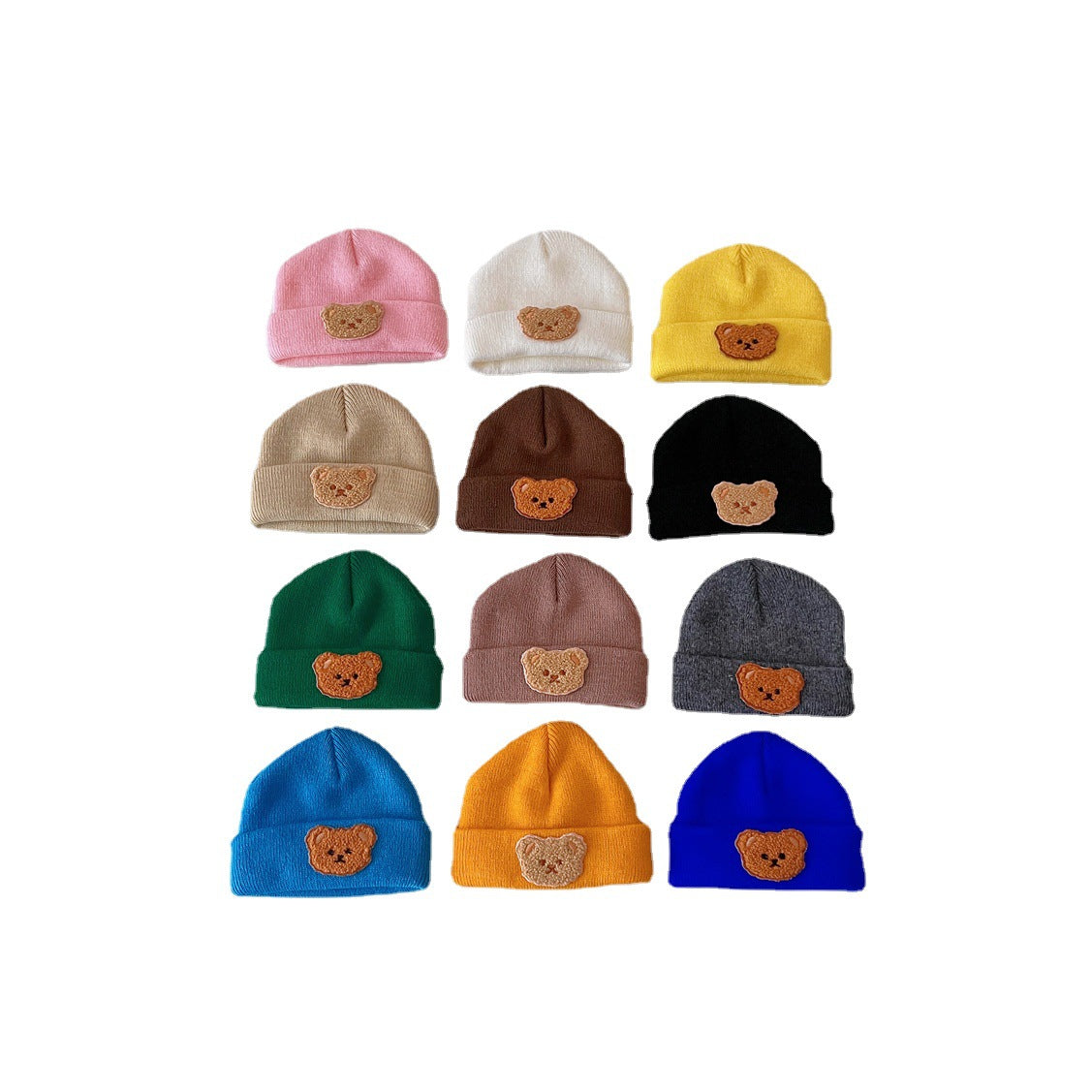 Wholesale Acrylic Bear Knitted Cap